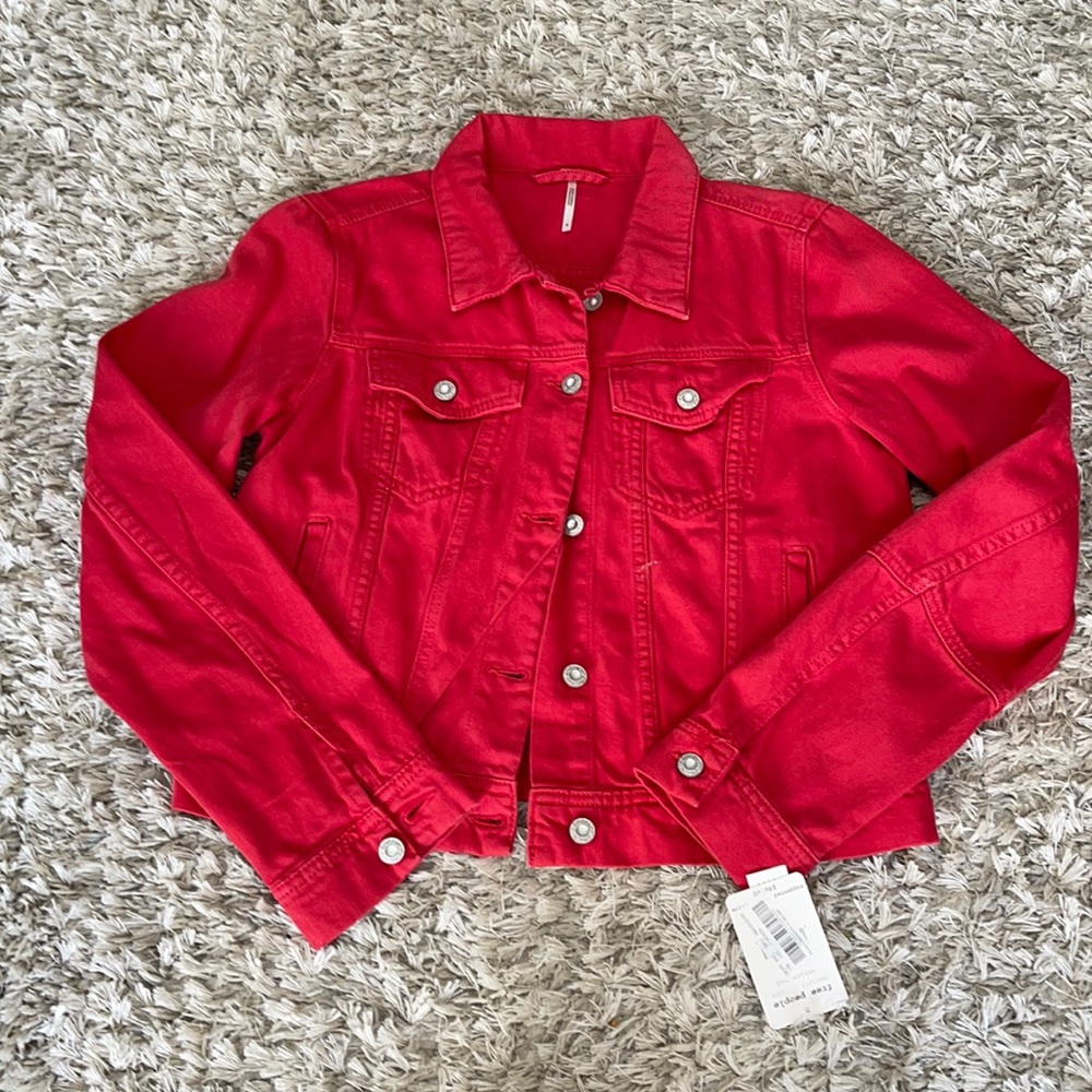 Red Jean Jacket